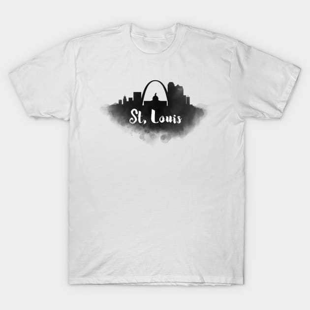 St. Louis watercolor T-Shirt by kursatunsal